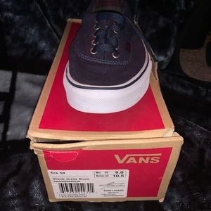 Blue vans size 9